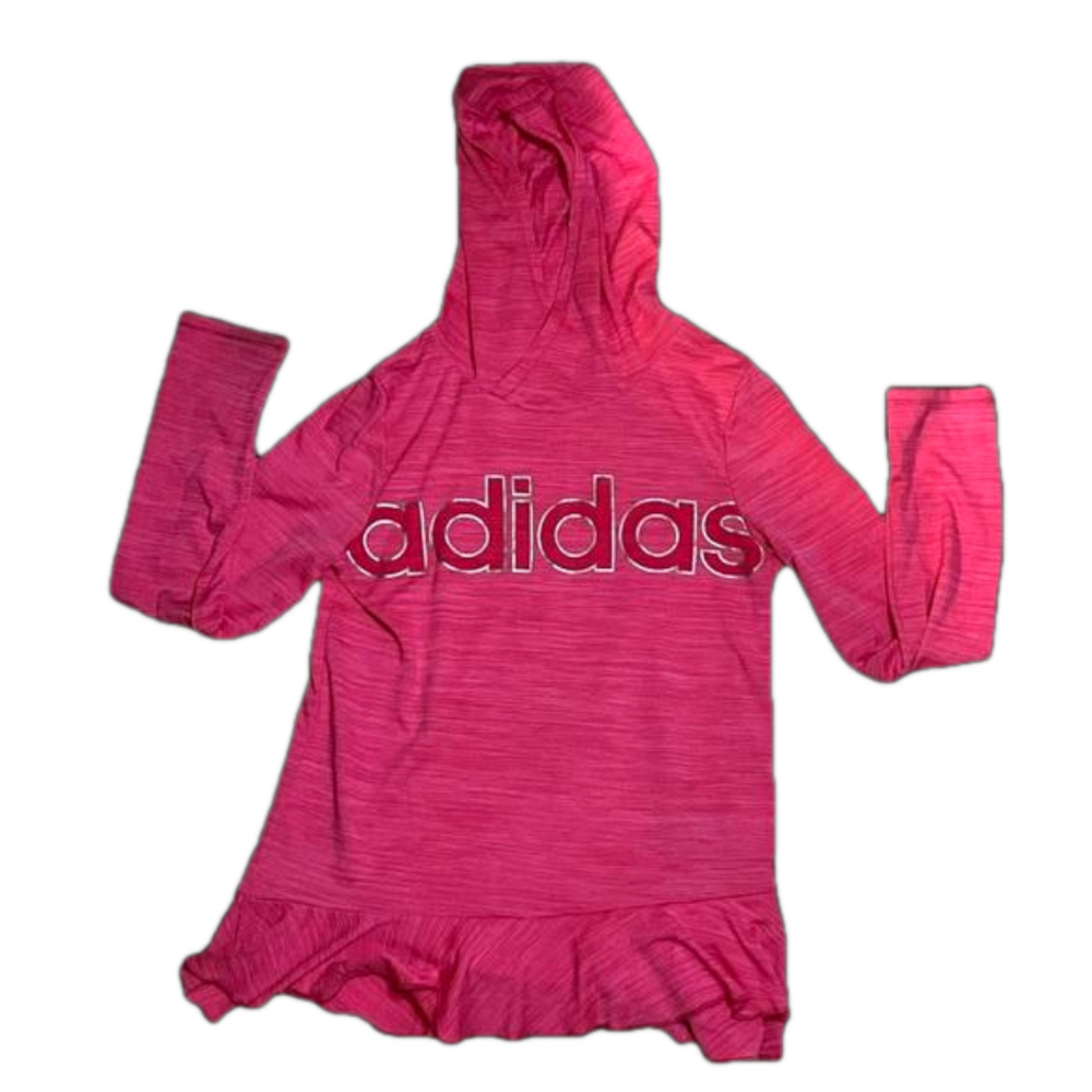 Girl's Adidas Hooded Top, Size Large